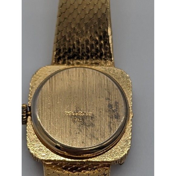 Vintage Women's DeCesare Italian 17 Jewels Wind Up Watch Gold Plate Runs Great - Picture 8 of 8